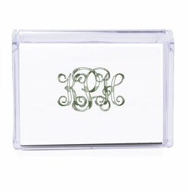 Plaid Monogram Note Box15