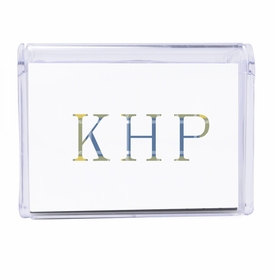 Plaid Monogram Note Box2