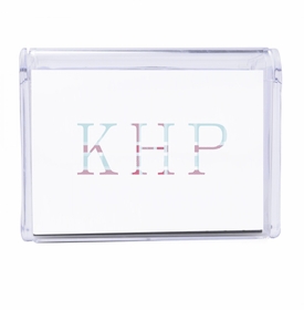 Plaid Monogram Note Box5