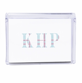 Plaid Monogram Note Box6