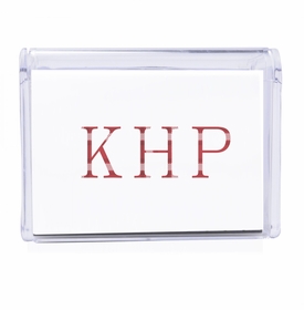 Plaid Monogram Note Box9