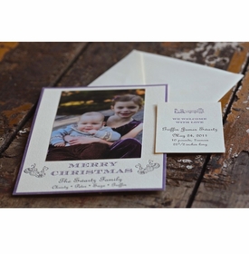 Plum Pudding Holiday Card