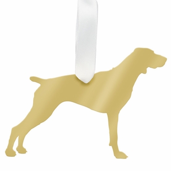 Pointer Christmas Ornament - Gold