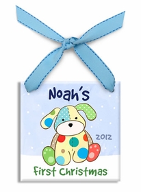 Precious Pup Ornament-Boy