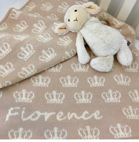 Princess Crown Baby Blanket (Several Colors Available)