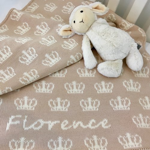 princess crown baby blanket (several colors available) featured at