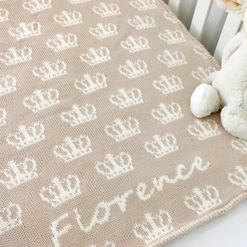princess crown baby blanket (several colors available) featured at