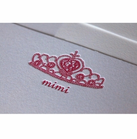 Princess Crown Baby Stationery
