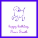 puppy children's gift sticker