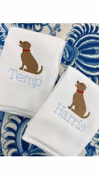 Puppy Dog Burp Cloth Set