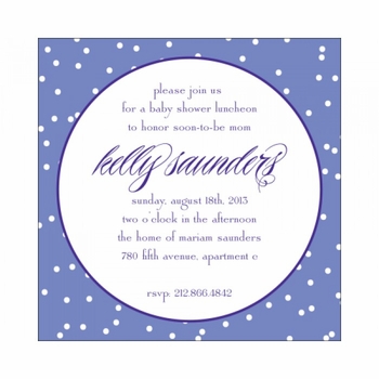 purple circle baby showers