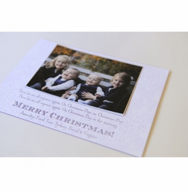 Purple Snow Holiday Card