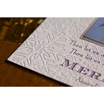 Purple Snow Holiday Card