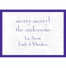 Purple Snow Holiday Gift Enclosures