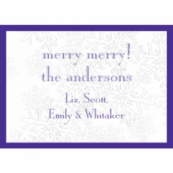 Purple Snow Holiday Gift Enclosures