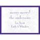 Purple Snow Holiday Gift Enclosures