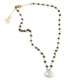 Pyrite & Lilac Chalcedony Lina Choker Necklace