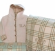 quilted cotton hoodie with plaid lining