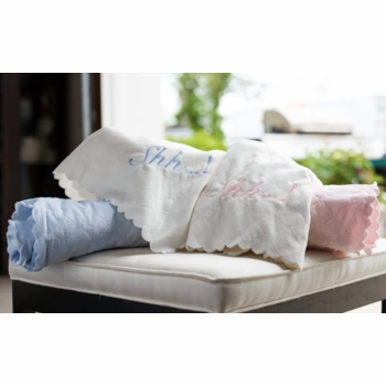 Personalized Quilted Plush Baby Blanket