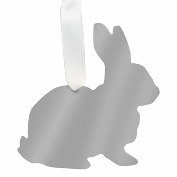 Rabbit Christmas Ornament - Silver