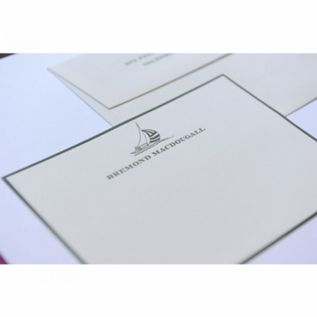 racing boat note cards