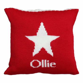Red and White Stars Baby Blanket