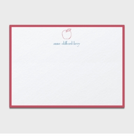Red Apple Personalized Kids Stationery