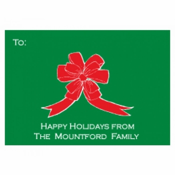 Red Bow Holiday Gift Enclosures