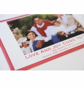Red Duplex Holiday Card