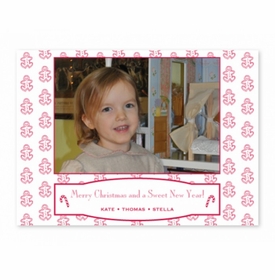 Red Gingerbread Holiday Cards