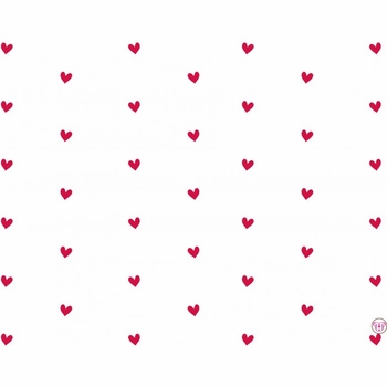 red hearts children's stationery
