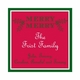 red holly gift stickers