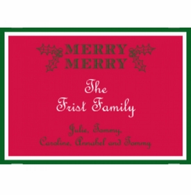 Red Holly Holiday Gift Enclosures