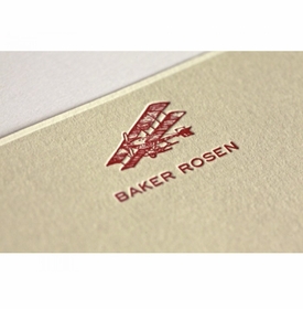 Red Plane Kid's Stationery