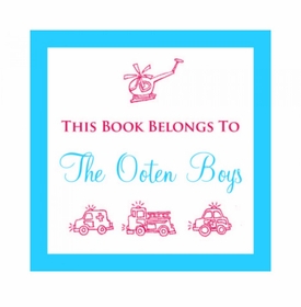 Red Vehicle Book Plates
