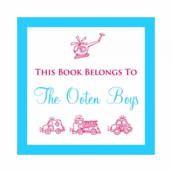 Red Vehicle Book Plates