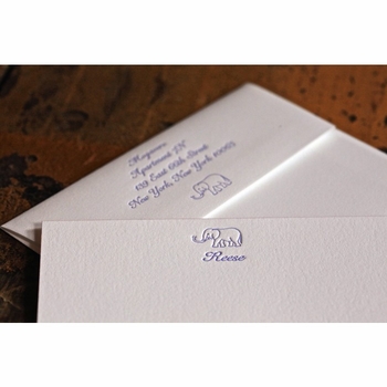 Reese Elephant Kid's Stationery