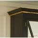 regency armoire - black with gold gilding