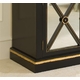 regency armoire - black with gold gilding