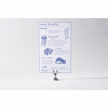Renee & Carlos Menu Card
