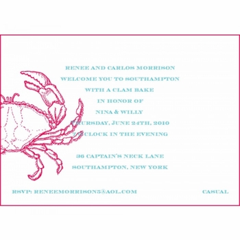 Renee & Carlos Morrison Clam Bake Card