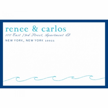renee & carlos save the date sticker