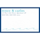 renee & carlos save the date sticker