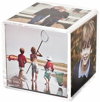 retro 70s photograph cube