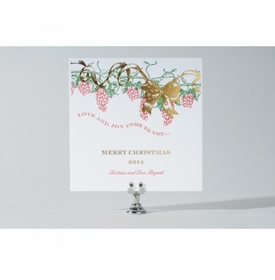 Ribbon and Vine Holiday Card