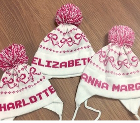 ribbon bows earflap hat