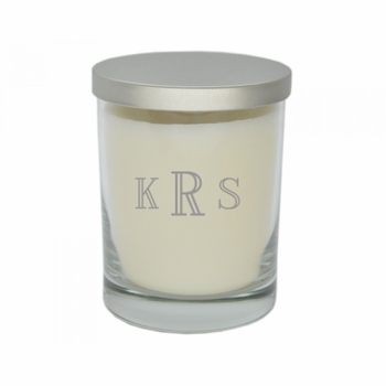 roman glass soy candle