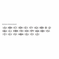 roman manogram