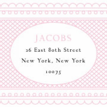 rose monogram baptism invitations