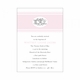 rose monogram baptism invitations
